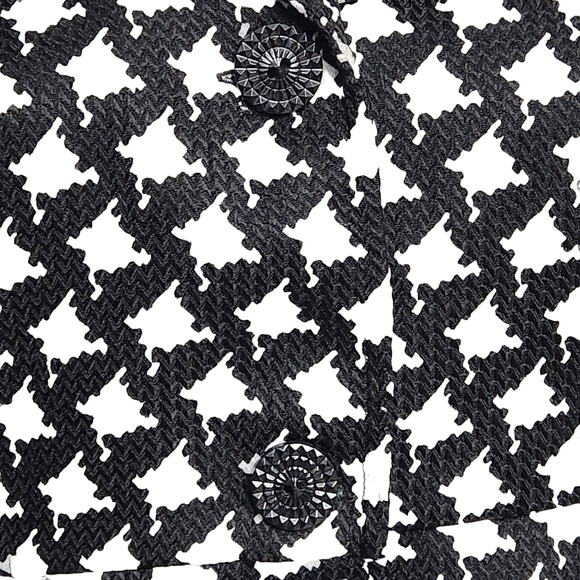 NEW Retro Threads Black & White Houndstooth Coat SMALL - Picture 11 of 11